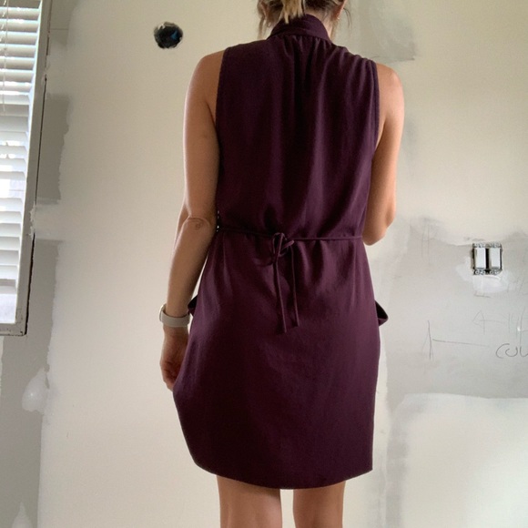Aritzia wilfred xsmall purple wrap dress - Picture 3 of 10